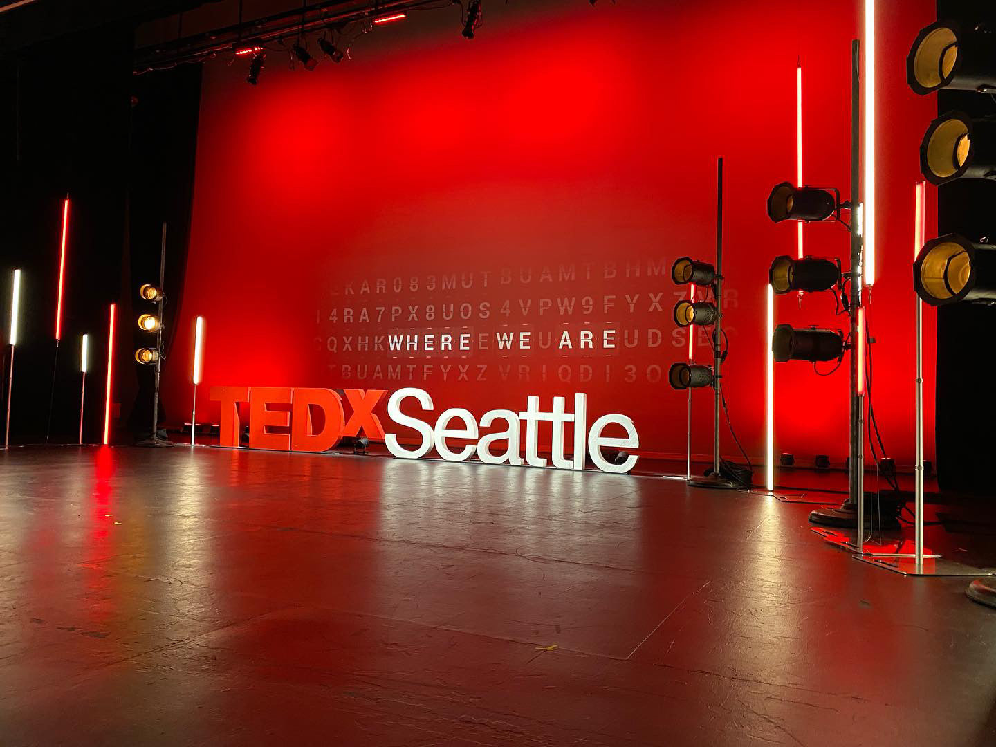 LightSmtihs Seattle TED talk stage lighting with Astera LED